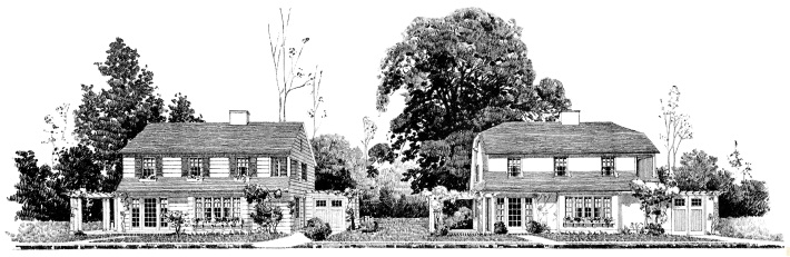 Rendering of houses